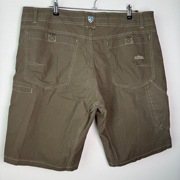 Kuhl Mens Shorts Ramblr Green/Brown Size 40 - Picture 3 of 11